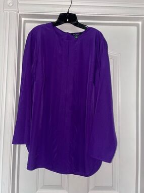 Lauren Ralph Lauren Women’s Tunic Top In Royal Purple Sz 2x NWT